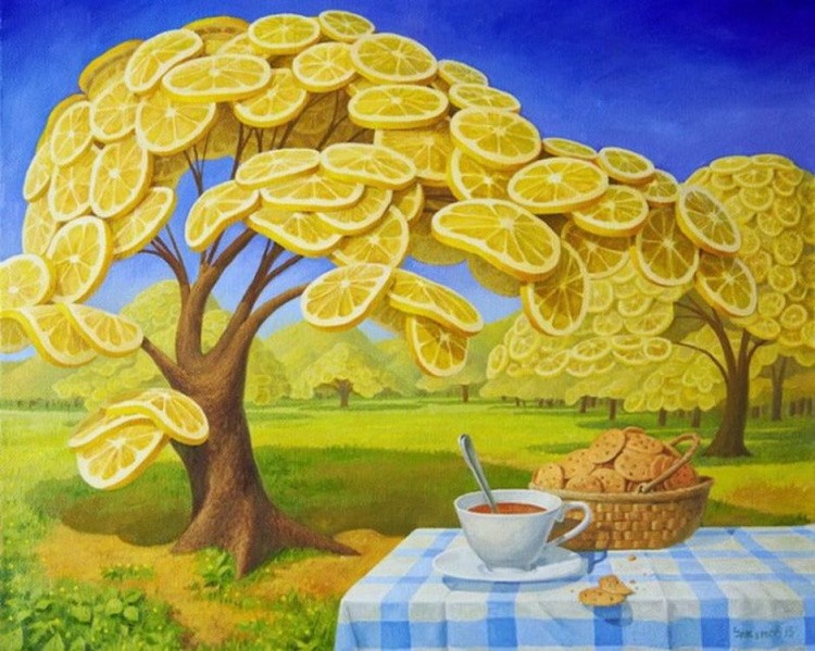 Картина по номерам «Лимонное дерево»