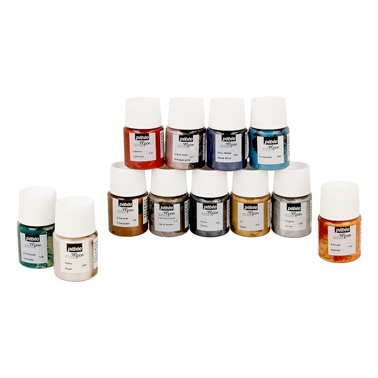 Набор красок Pebeo Fantasy Moon «Исследование» с фактурным эффектом, 12 цв. — картинка 5