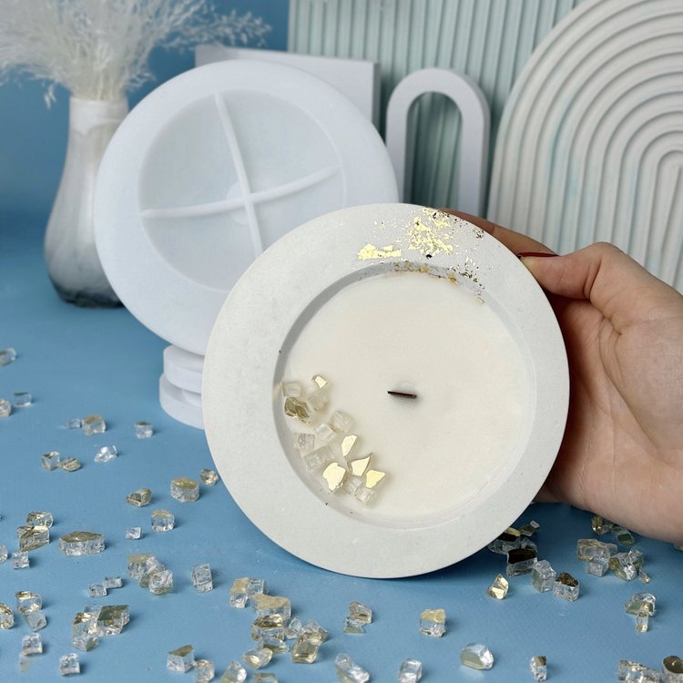 Силиконовый молд - Чаша/ваза, d14,8x4,5см, 1 шт. — картинка 4