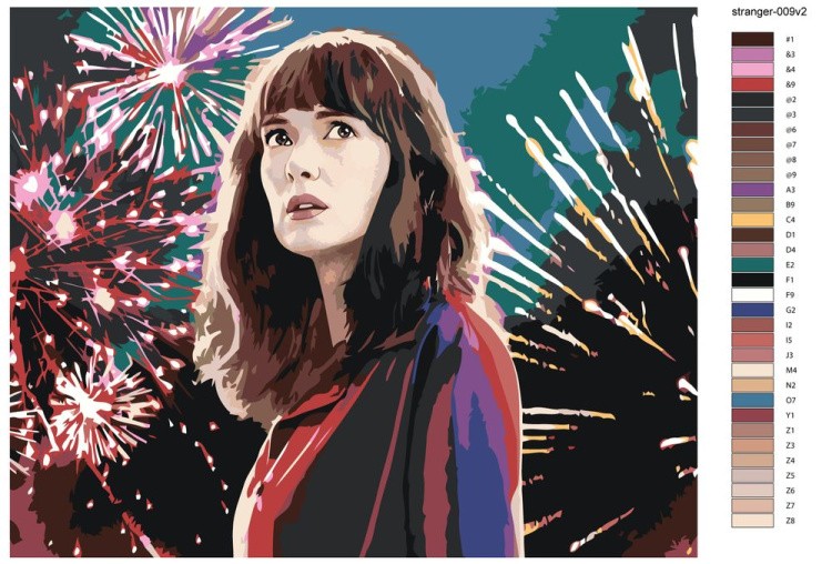 Картина по номерам «Очень странные дела: Джойс Байерс - Вайнона Райдер 2» — картинка 2