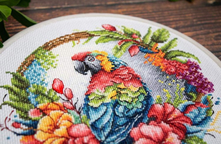 Набор для вышивания «Тропический попугай» — картинка 4