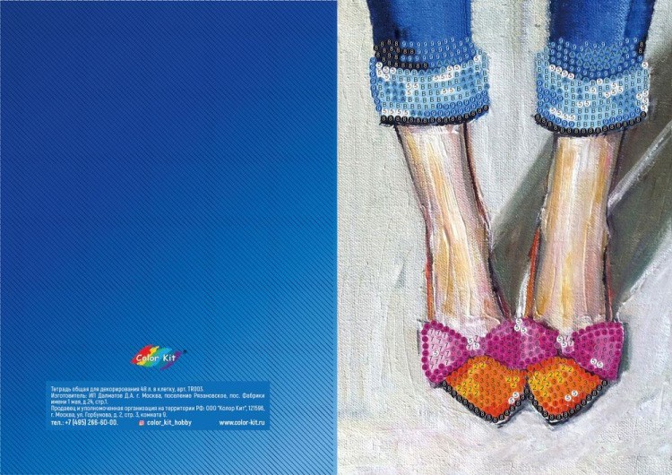 Алмазная мозаика - тетрадь «Туфли» — картинка 3