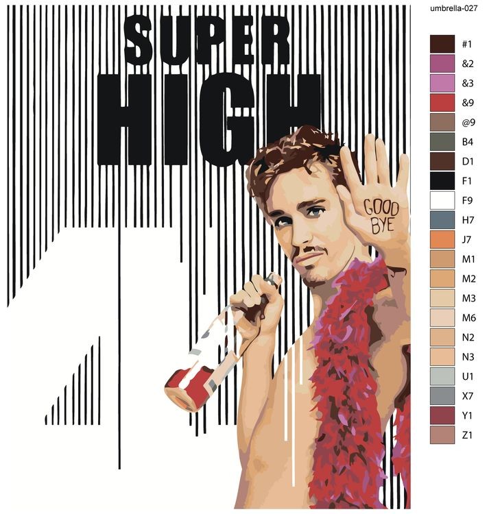 Картина по номерам «Академия Амбрелла: Клаус Харгривз - Роберт Шиэн 7» — картинка 2