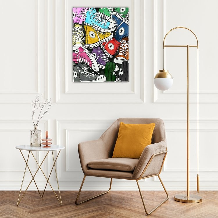 Картина по номерам с поталью «Кеды Арт» — картинка 7