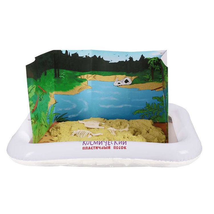 Космический пластичный песок набор «До нашей эры» 3 кг (цвет жёлтый) — картинка 5