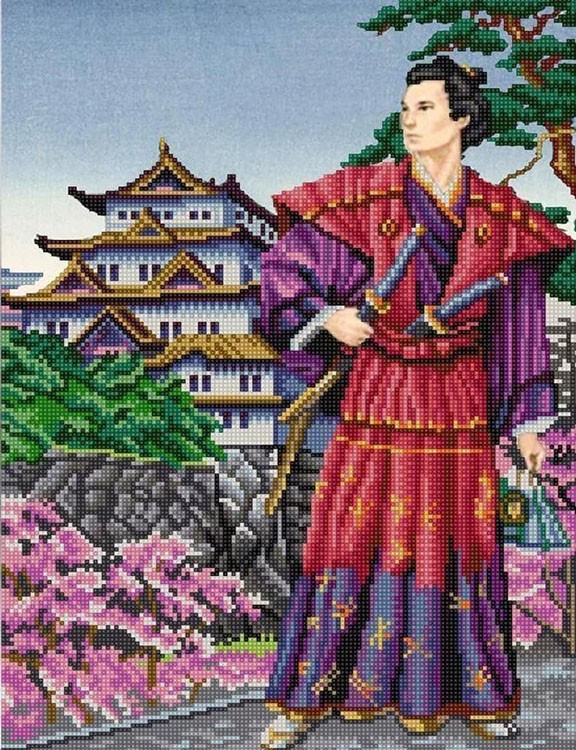 Рисунок на ткани «Самурай»