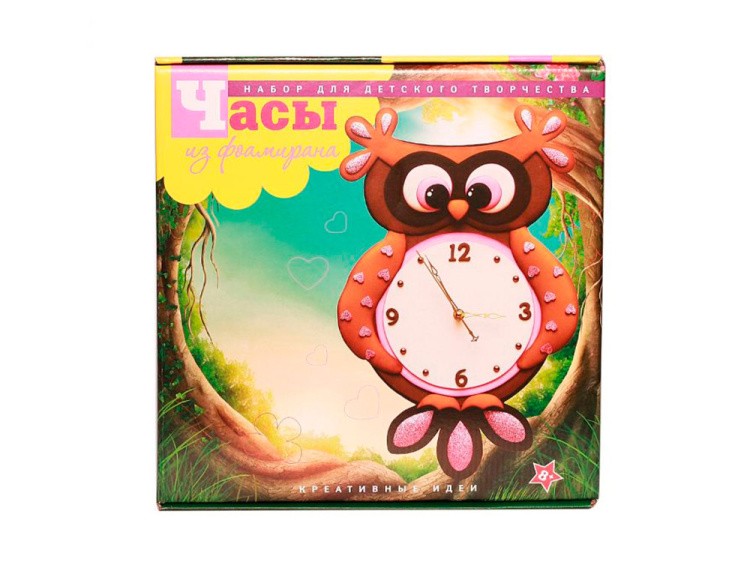 Часы из фоамирана «Сова» — картинка 7