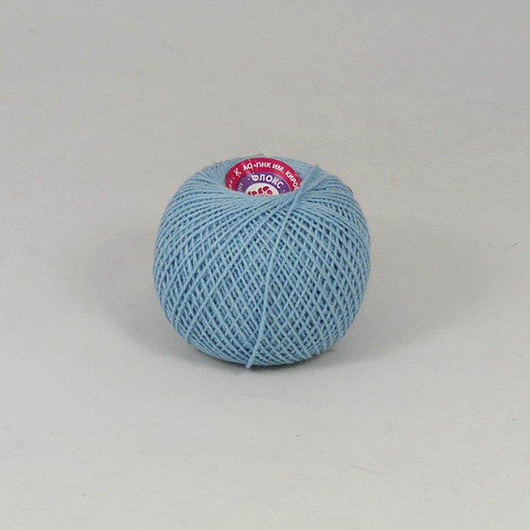 Пряжа ПНК им.Кирова Флокс (1601), голубой, 5 шт. по 25 г — картинка 2