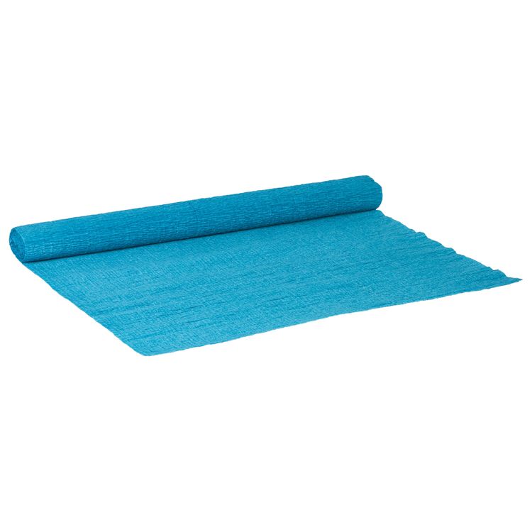 Бумага гофрированная (креповая), 110 г/м2, голубая, 50х250 см, ОСТРОВ СОКРОВИЩ — картинка 2