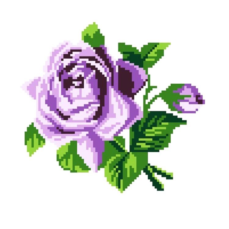 Набор для вышивания «Сиреневая роза»