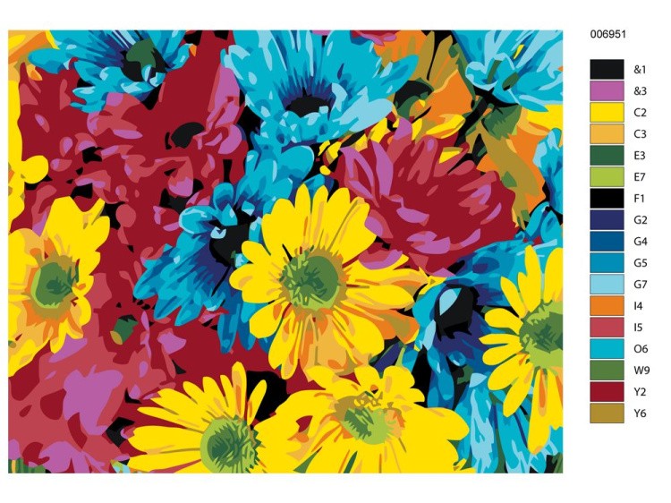 Картина по номерам «Разноцветье» — картинка 2