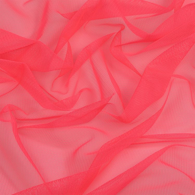 Сетка стрейч матовая, 10 м, ширина 150 см, 40 г/м², цвет: 57 неон розовый, TBY — картинка 3