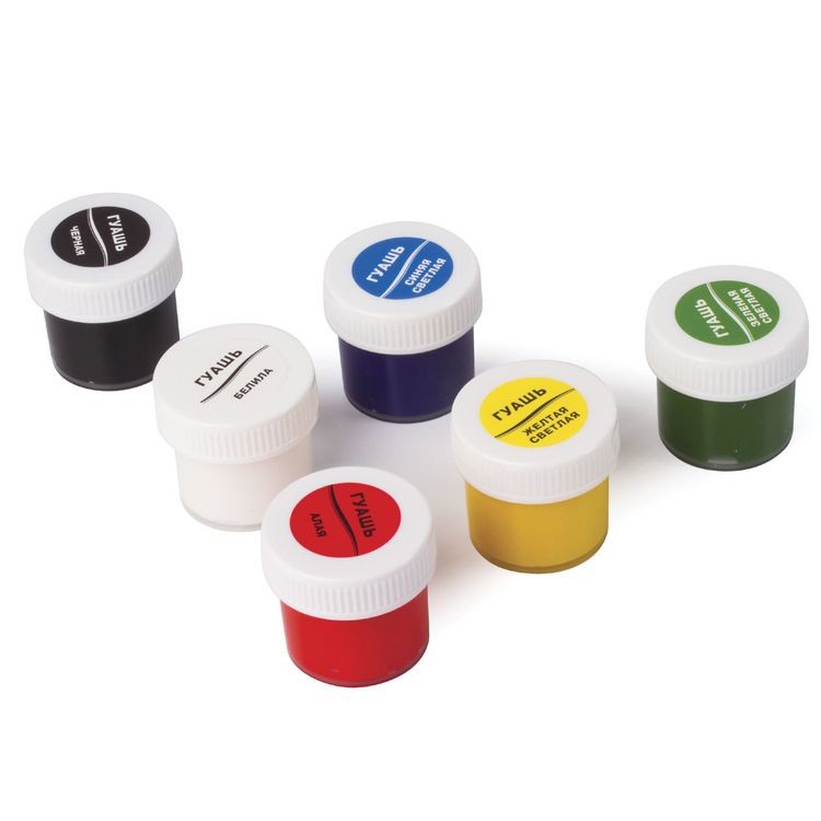 Гуашь Луч «Классика», 6 цв. по 20 мл, без кисти — картинка 4