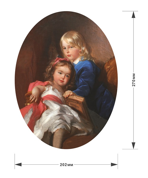 Деревянные пазлы DAVICI «Портрет детей художника Кузи и Маруси» — картинка 2