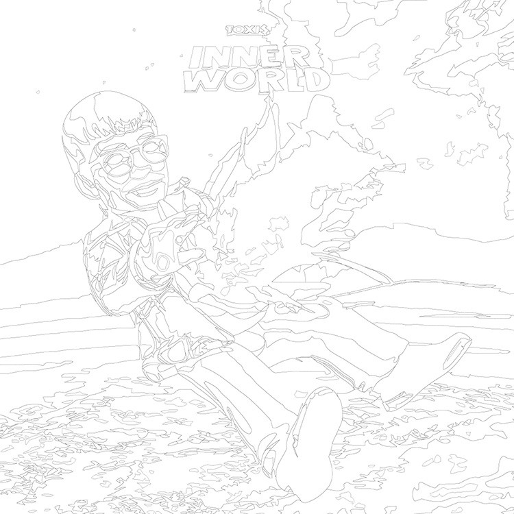 Картина по номерам «Рэп музыкант Toxis Токсис: Inner world» — картинка 3