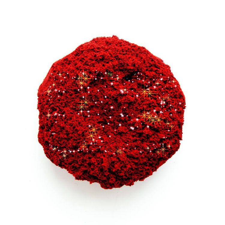 Трогательный песок «Лепа - Сияние золота» 0,5 кг, красный песок с минеральным красителем с золотыми блестками — картинка 2