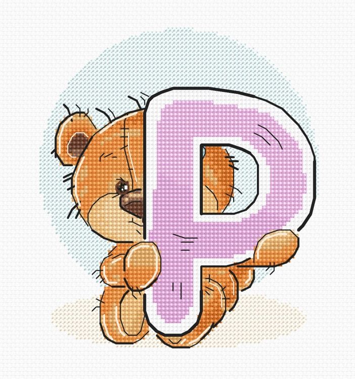 Набор для вышивания «Буква P»