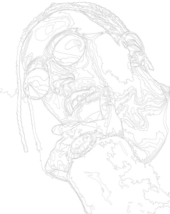 Картина по номерам «Рэпер Яникс Yanix: портрет в очках» — картинка 3