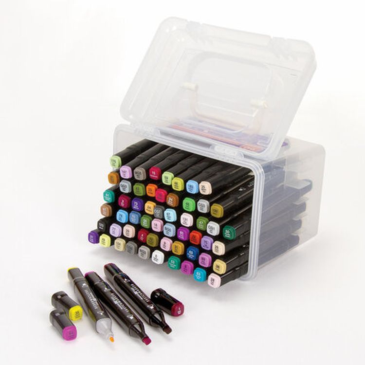 Маркеры для скетчинга двусторонние BRAUBERG ART DEBUT BLACK, цвет: набор 60 цв — картинка 6