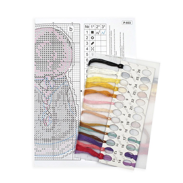 Набор для вышивания «Праздничная пара. Девочка» — картинка 3