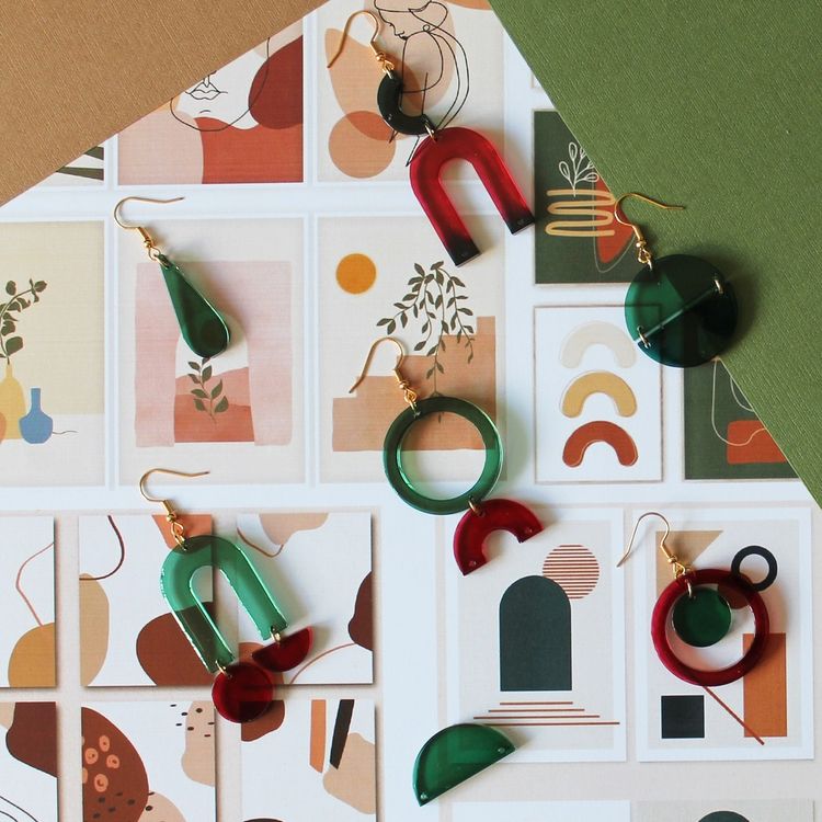 Набор для создания украшений из эпоксидной смолы «Серьги #5», FancyOn — картинка 4