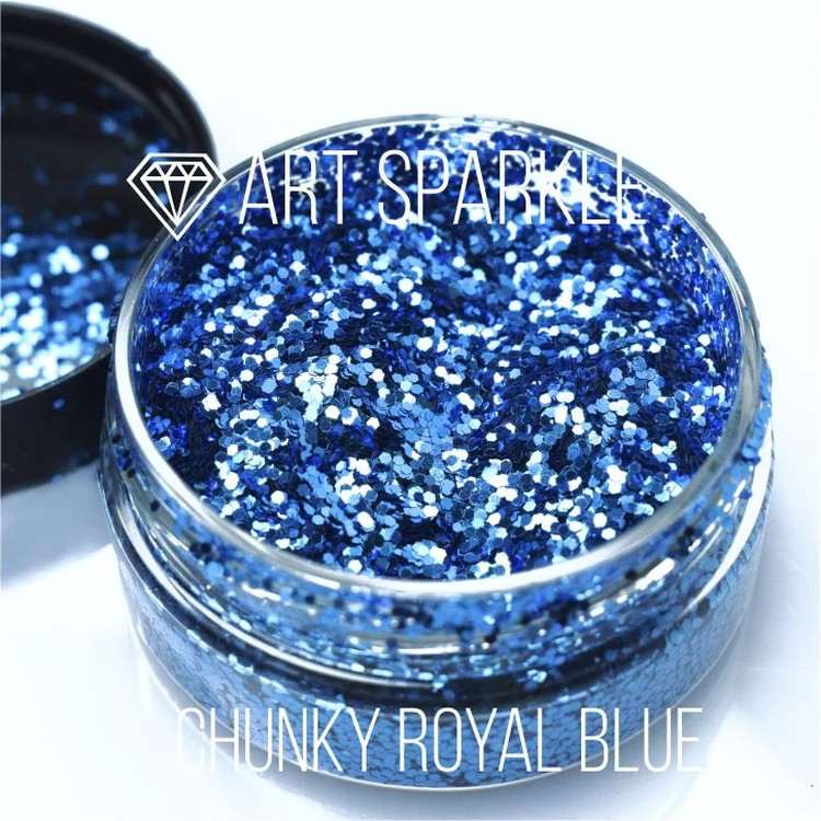 Глиттер крупный Chunky Royal Blue, 50 г, Craftsmen.store — картинка 2