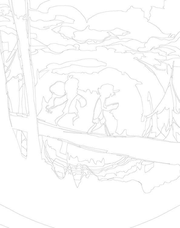 Картина по номерам «Гравити Фолз Фолс: Мейбл и Диппер арт» — картинка 3