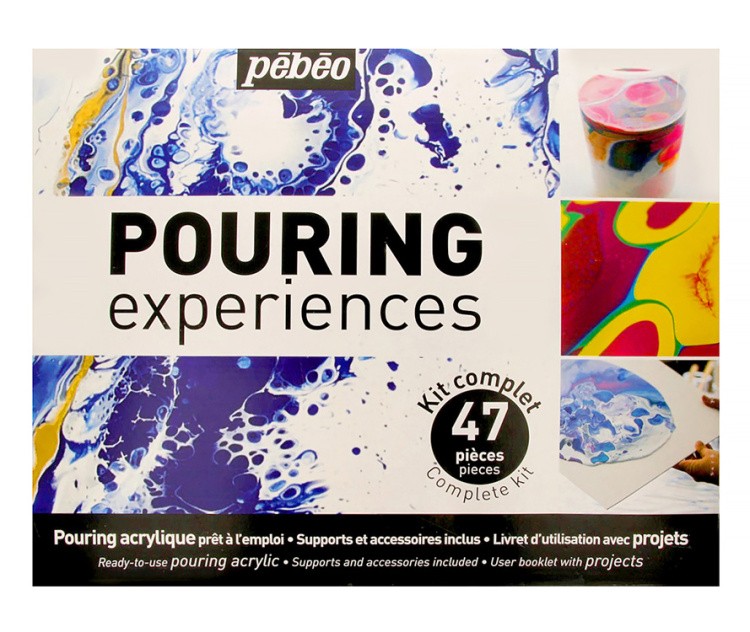 Краски Pebeo подарочный набор акриловых красок для Флюид Арт 8х118 мл — картинка 5