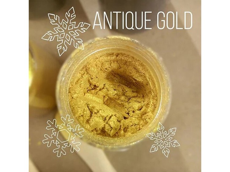 Пигмент минеральный античное золото (Antiqie Gold) 10 мл, CraftPigments — картинка 2