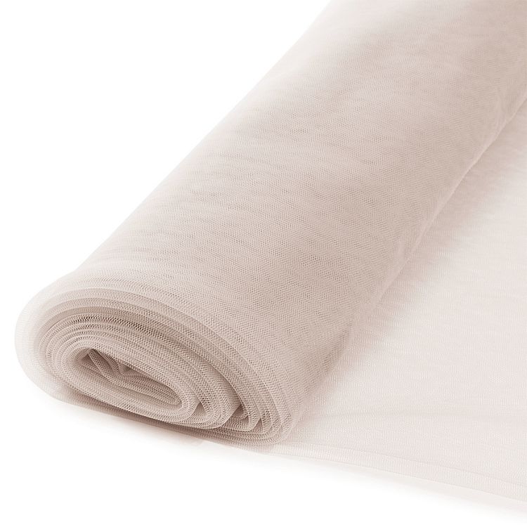 Еврофатин мягкий матовый Hayal Tulle, 5 м, ширина 300 см, 100% полиэстер цвет: молочно-розовый, Hayal — картинка 3