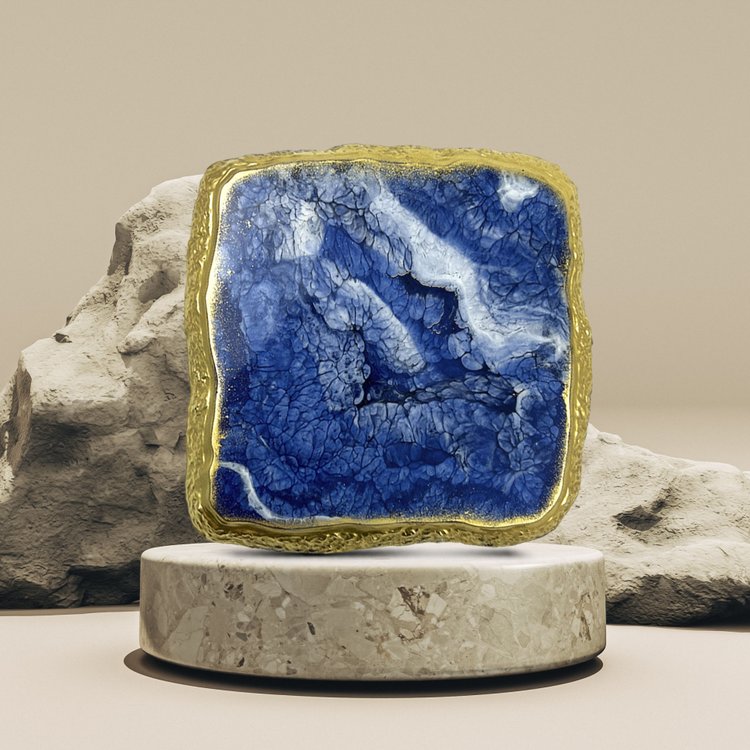 Силиконовый молд - Подстаканник с живым краем, квадрат, 1 шт. — картинка 2