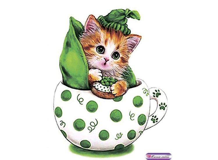 Папертоль «Коточашка - горошек» — картинка 2