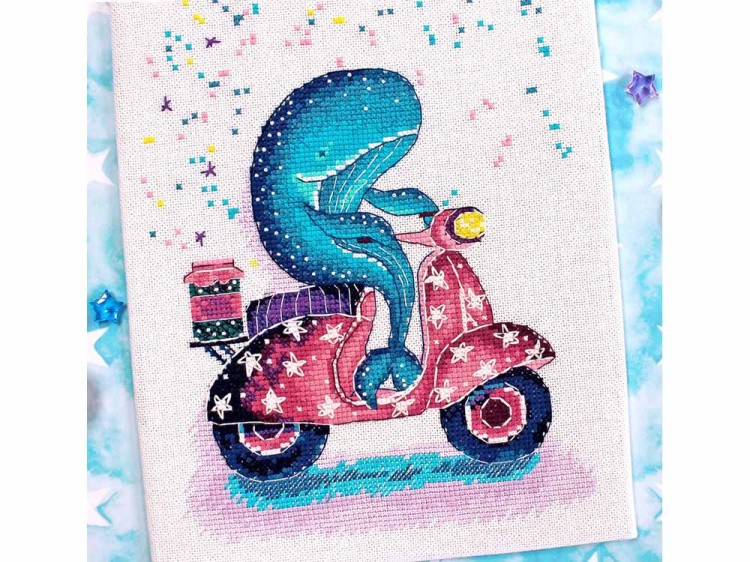 Набор для вышивания «Мотоциклист» — картинка 3
