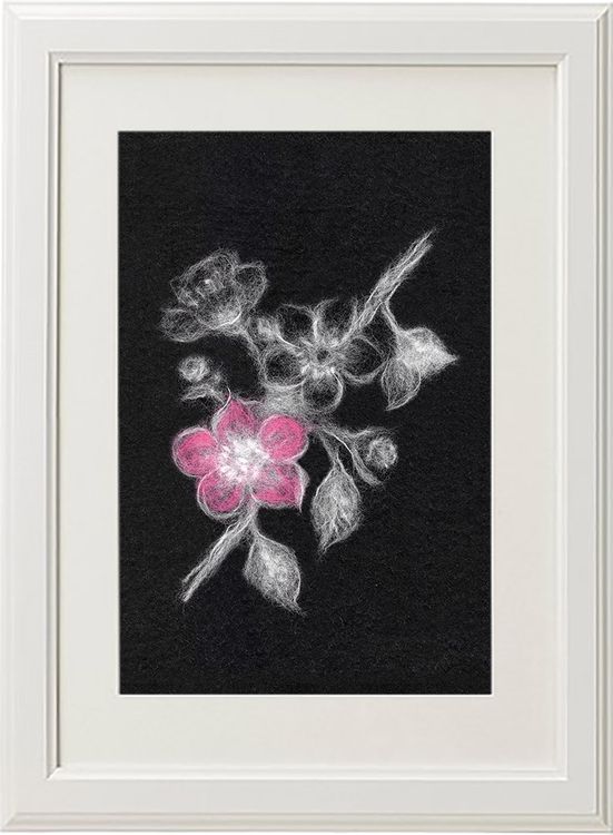 Картина шерстью «Яблоня» — картинка 2