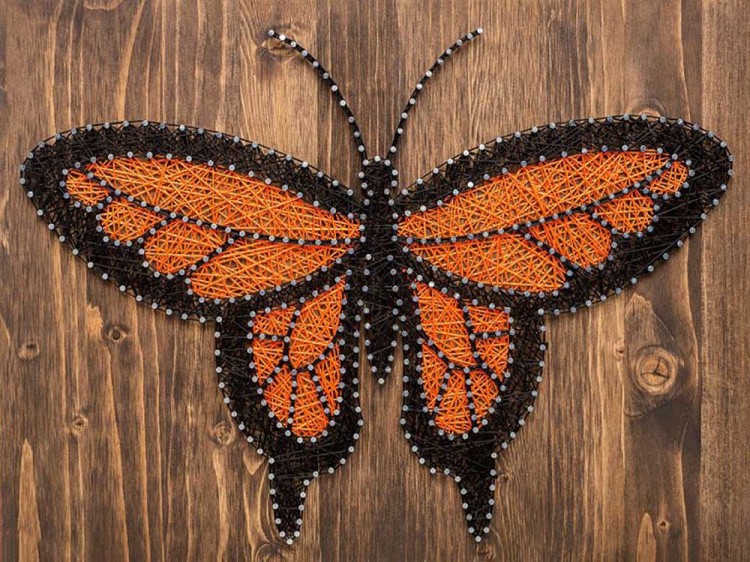 Набор для творчества STRING ART «Бабочка оранжевая»