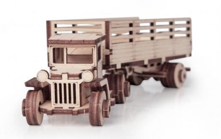 Конструктор из дерева «Грузовичок Тягач», Армия России — картинка 2