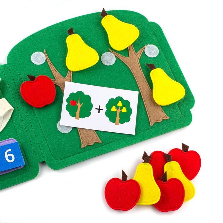 Развивающий планшет из фетра «Учим счет» — картинка 3
