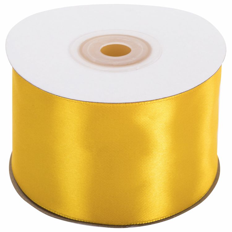 Лента атласная, ширина 50 мм, длина 23 м, желтая, Brauberg — картинка 5