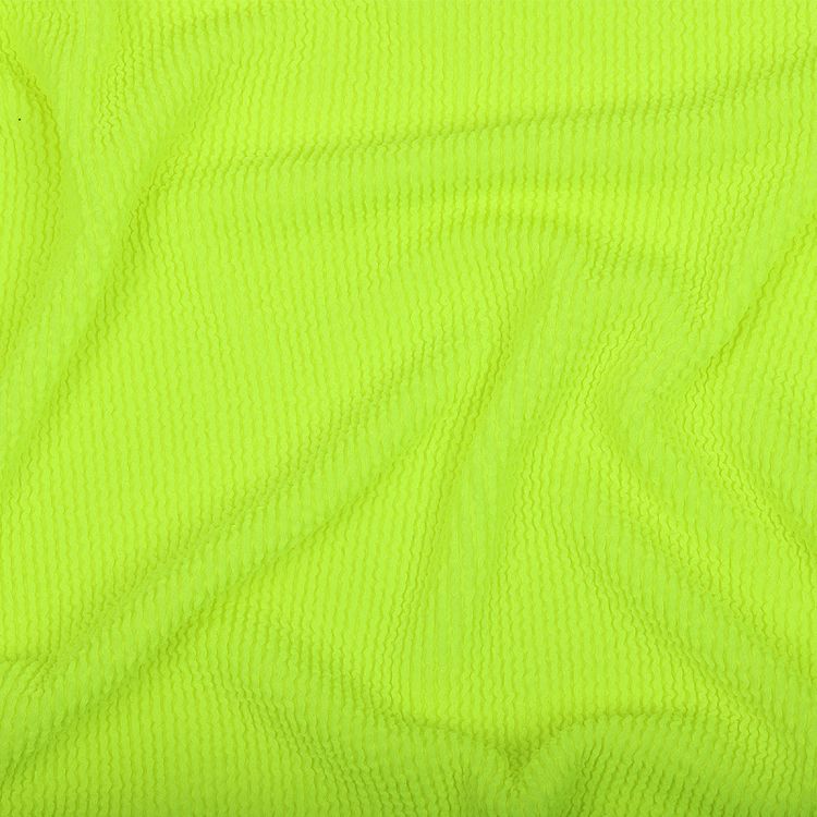 Ткань трикотажная Бифлекс жатка, 3 м, ширина 80 см, 490 г/м², цвет: 14 ярко-лимонный, TBY — картинка 4