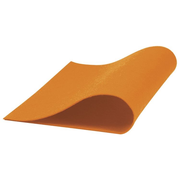 Цветной фетр для творчества А4, оттенки оранжевого, 5 листов, 5 цветов, толщина 2 мм, ОСТРОВ СОКРОВИЩ — картинка 5