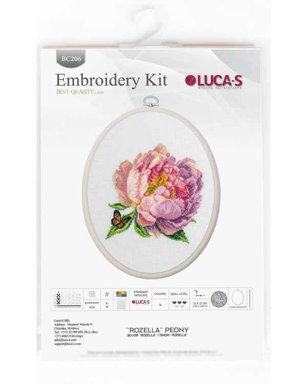 Набор для вышивания «Пион Rozella» — картинка 9