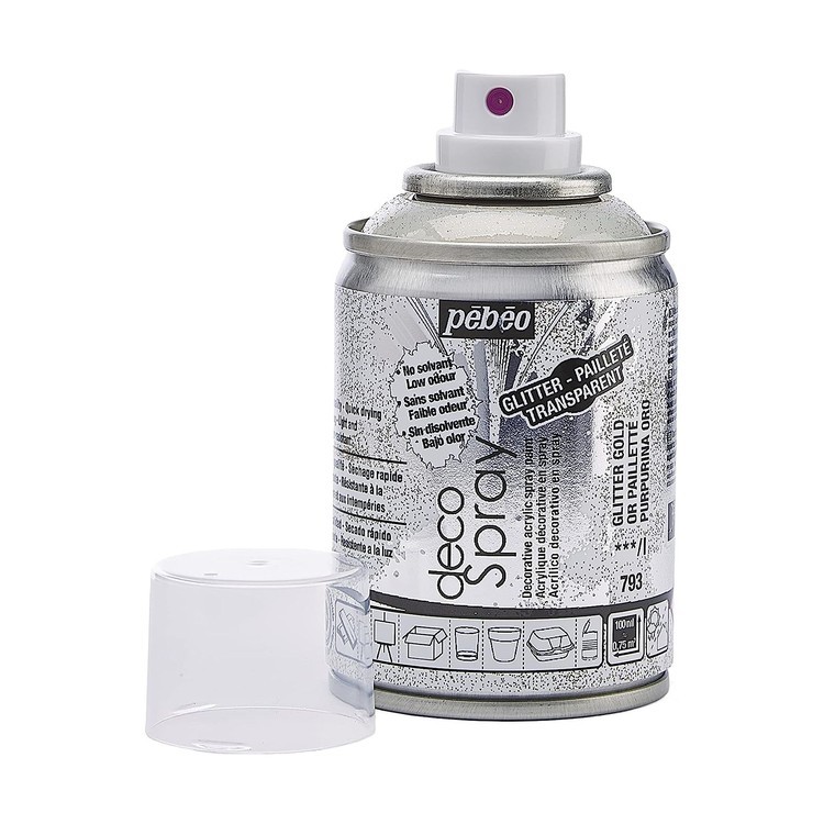 Краска на водной основе decoSpray, 093793 Под золото с глиттером — картинка 2