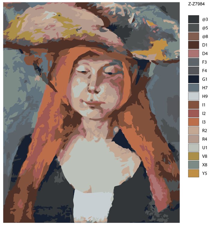 Картина по номерам «Женщина» — картинка 2