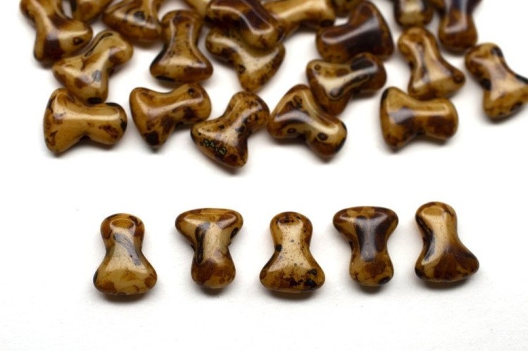 Бусины Preciosa (Чехия) TEE 111-01364-00, 10 г, цвет: 13020-86800 бежевый травертин — картинка 2