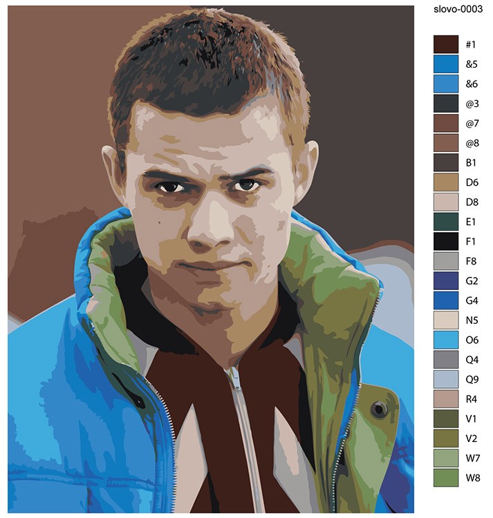 Картина по номерам «Слово пацана Кровь на асфальте: Марат» — картинка 2