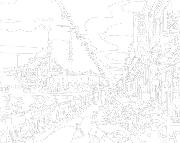 Картина по номерам «Стамбул, Турция: вид на Голубую мечеть» — картинка 3