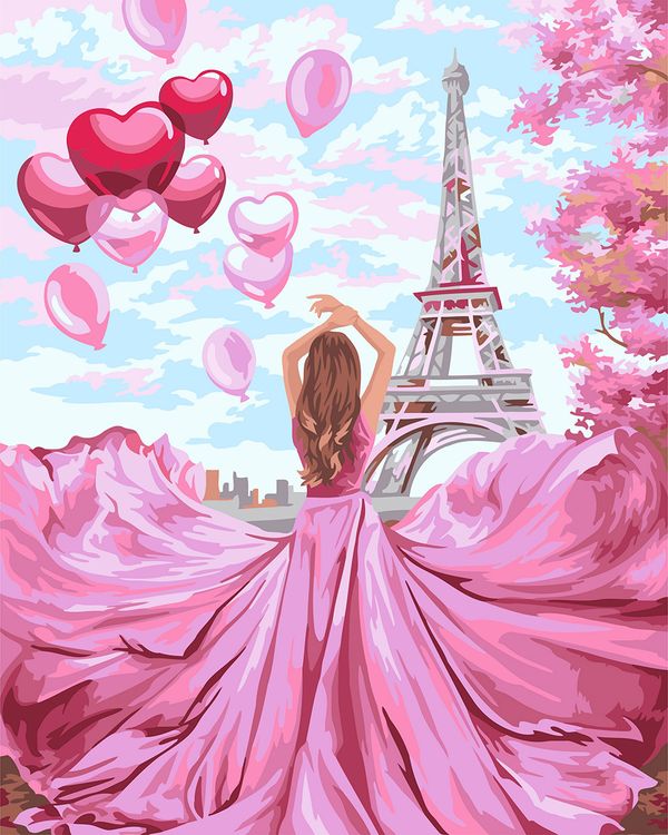 Картина по номерам «Свидание в Париже»