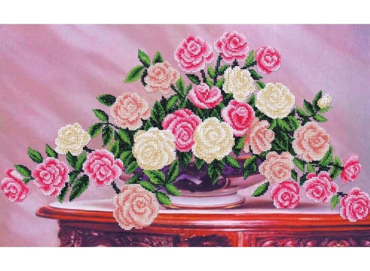 Набор вышивки бисером «Садовые розы»