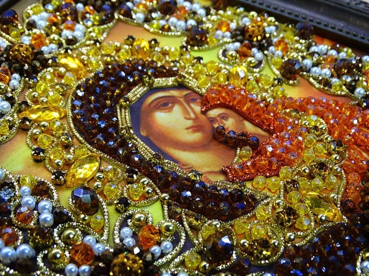 Набор вышивки хрустальными камнями «Святая Анна Праведная» — картинка 5