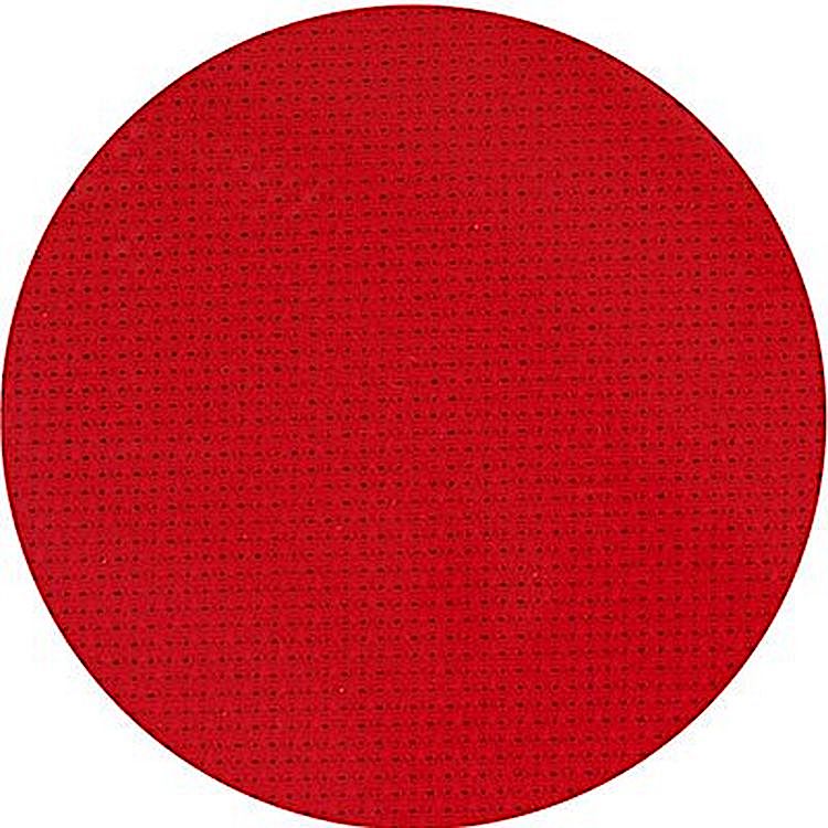 Канва крупная (10х44кл), 40x50 см, цвет: красный, TBY